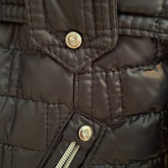 Laundry by Shelli Segal Jacket Blue SZ Medium Button Up Tie Around Waist Quilted - Picture 7 of 15